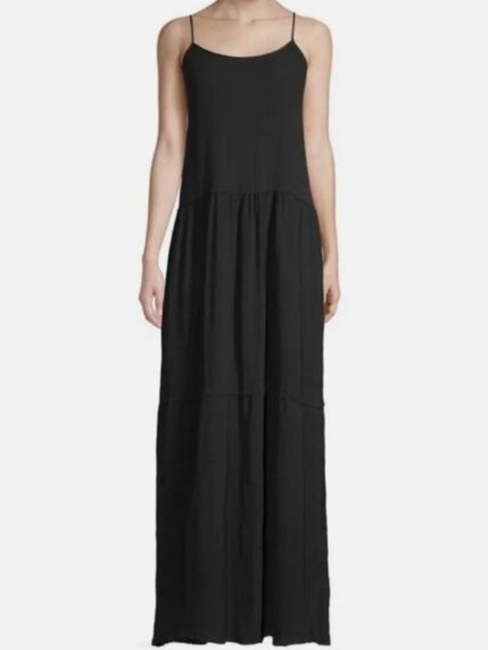 ATM Anthony Tomas Melillo Black Maxi Gauze Dress Size XS